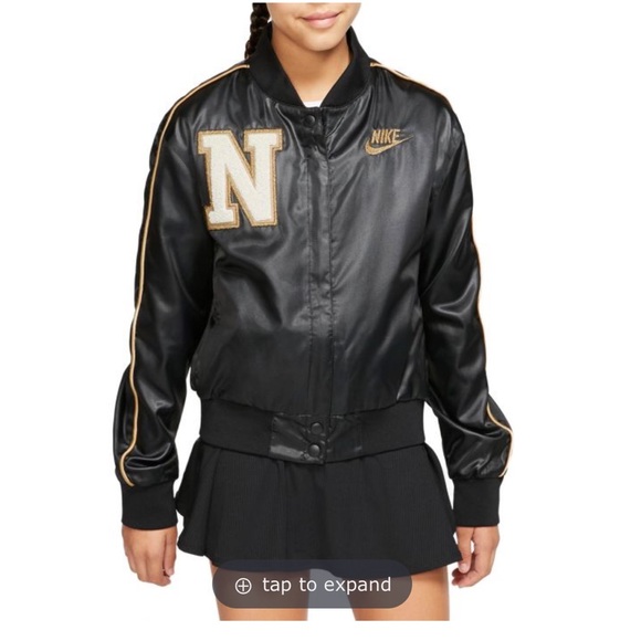 NIKE GIRLS SPORTSWEAR VARSITY JACKET - Picture 1 of 9